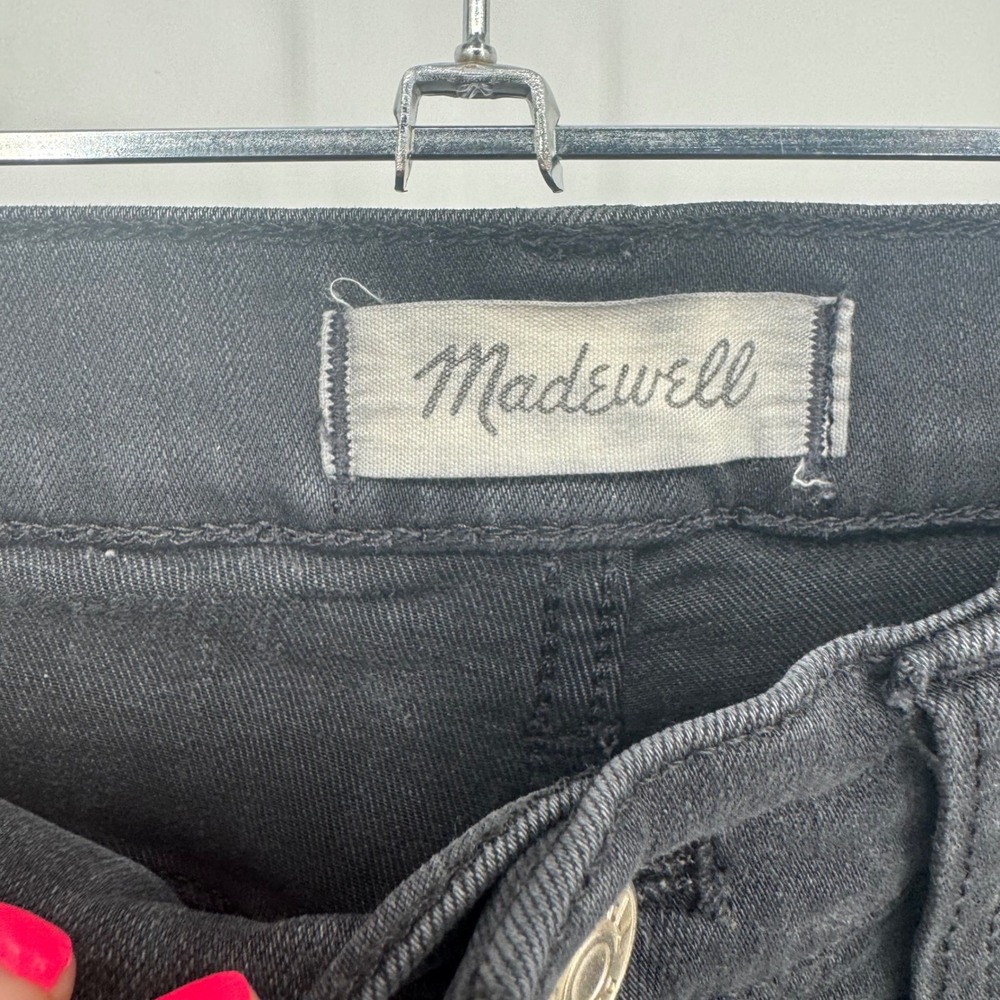 Madewell Roadtripper High Rise Skinny ankle Jeans Charcoal Wash‎ Crop Size 27 - Picture 5 of 8